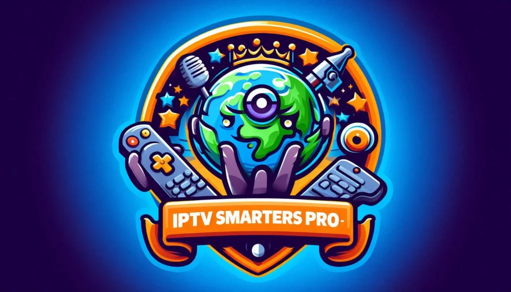 IPTV Smarters Pro app streaming a movie on a tablet.