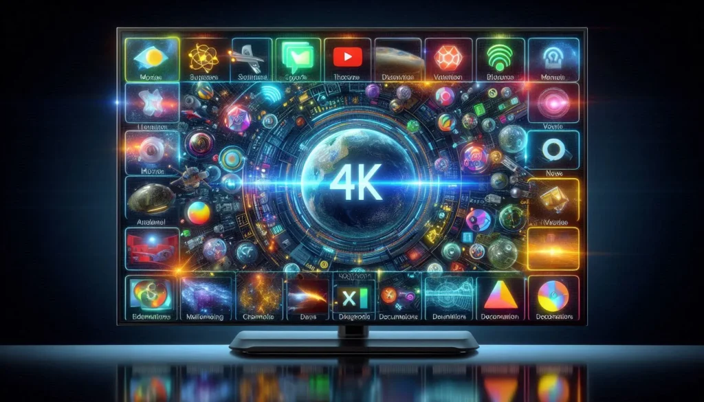 4K Live IPTV offering streaming in ultra-HD resolution.